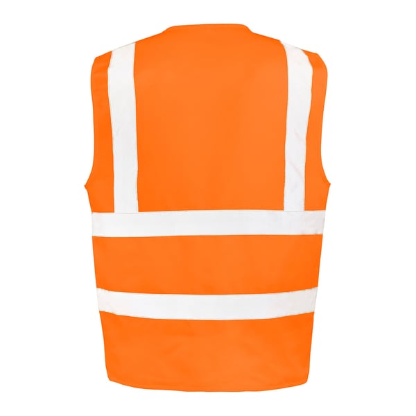 WORK-GUARD by Result Unisex Adult Polycotton Heavy Duty Safety Hi-Vis Vest