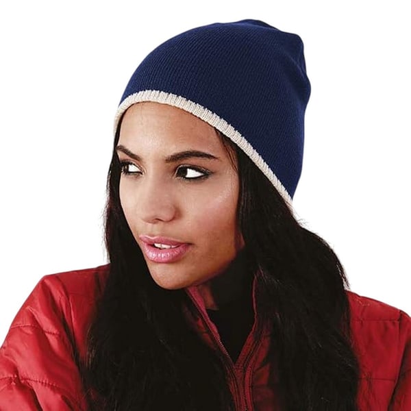 Beechfield Unisex Adult Two Tone Knitted Beanie