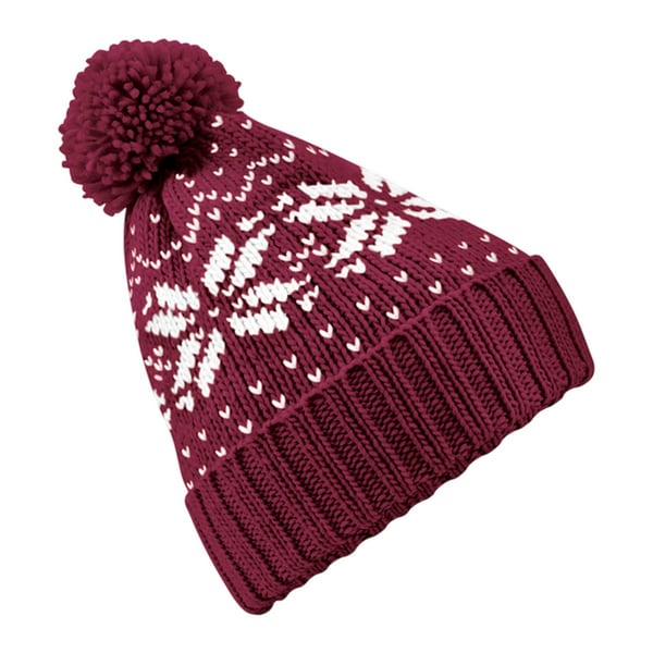 Beechfield Unisex Adult Snowstar Fair Isle Beanie