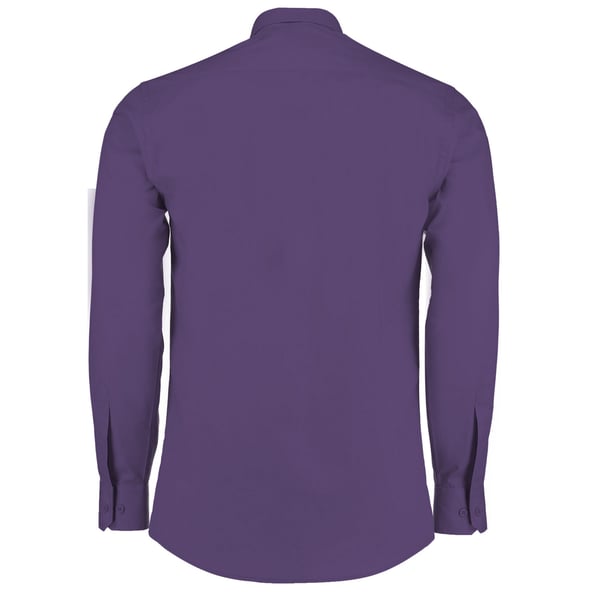 Kustom Kit Mens Poplin Tailored Long-Sleeved Formal Shirt
