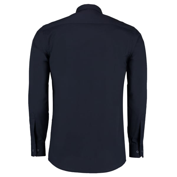 Kustom Kit Mens Poplin Tailored Long-Sleeved Formal Shirt