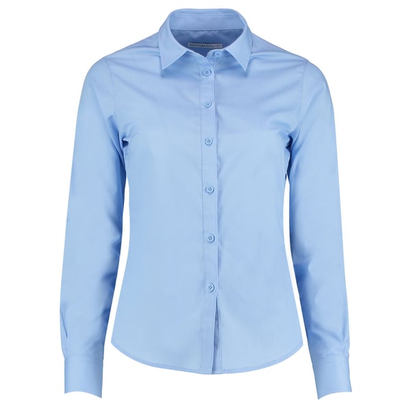 Kustom Kit Womens/Ladies Poplin Tailored Long-Sleeved Shirt