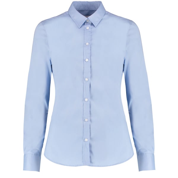 Kustom Kit Womens/Ladies Oxford Stretch Tailored Long-Sleeved Shirt