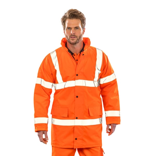 SAFE-GUARD by Result Mens Motorway Hi-Vis Jacket
