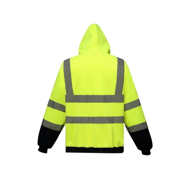 Yoko Mens Hi-Vis Full Zip Hoodie