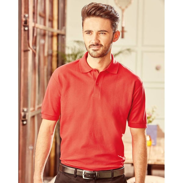 Russell Mens Classic Short Sleeve Polycotton Polo Shirt