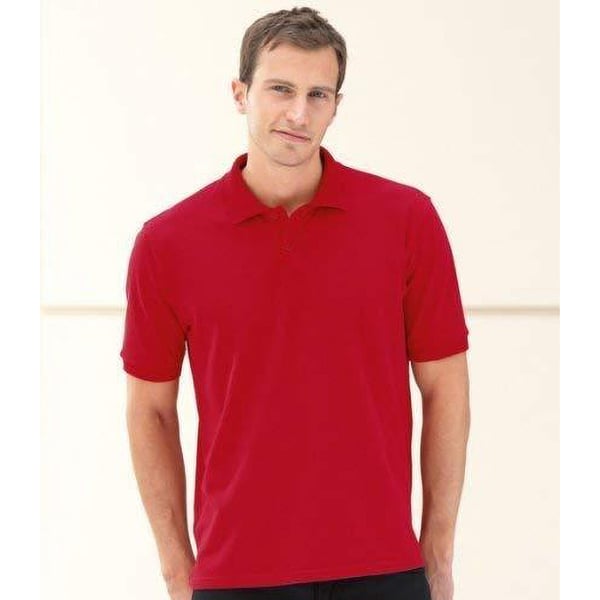 Russell Mens 100% Cotton Short Sleeve Polo Shirt