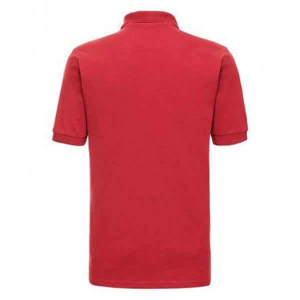 Russell Mens Ripple Collar & Cuff Short Sleeve Polo Shirt