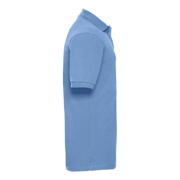 Russell Mens Ripple Collar & Cuff Short Sleeve Polo Shirt