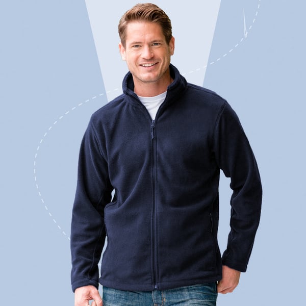 Russell Mens Full Zip Outdoor Fleece Jacket