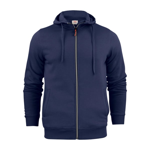 Printer Mens Overhead Melange Full Zip Hoodie