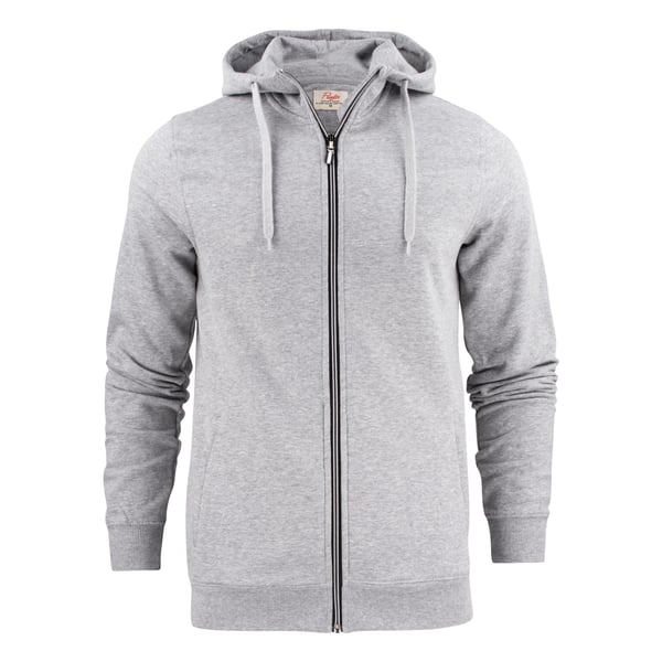 Printer Herre Overhead Melange Full Zip Hoodie med lynlås til mænd