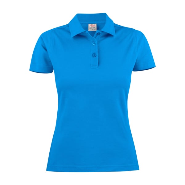 Printer Womens/Ladies Surf Light Melange Polo Shirt
