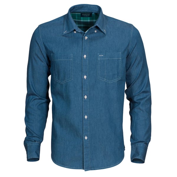 James Harvest Jupiter Denim Look skjorte til mænd
