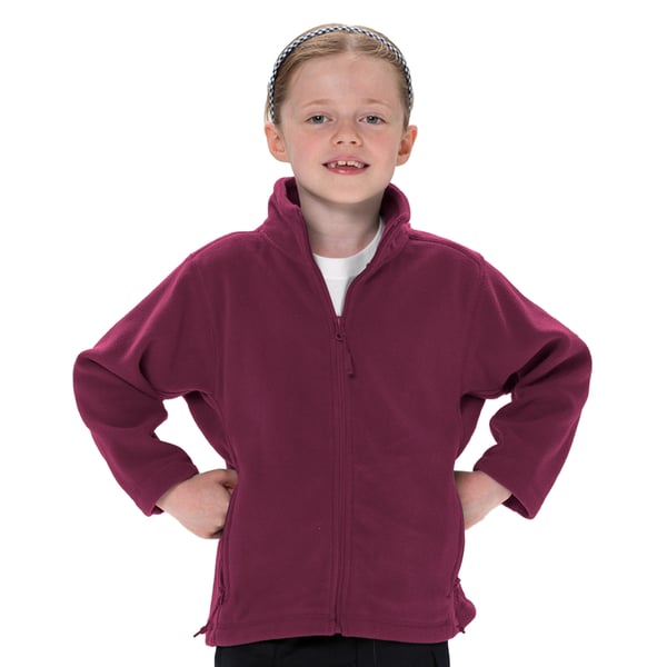 Jerzees Schoolgear Barns Heldragkedja Utomhusfleecejacka