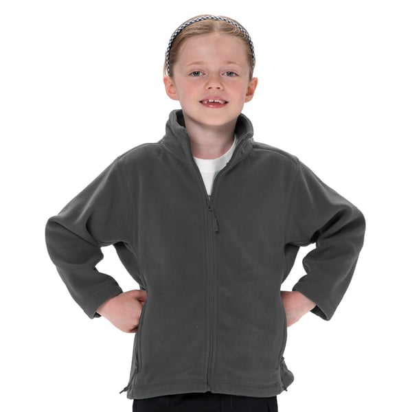 Jerzees Schoolgear Barns Heldragkedja Utomhusfleecejacka