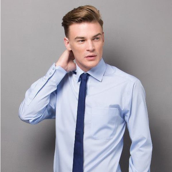 Kustom Kit Mens Premium Non Iron Long Sleeve Shirt