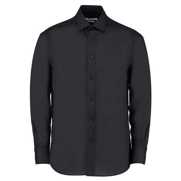 Kustom Kit Skræddersyet langærmet business skjorte med lange ærmer til mænd