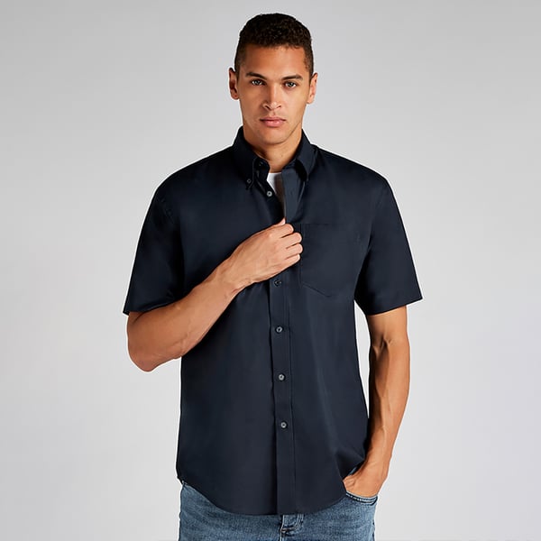 Kustom Kit Mens Workwear Oxford Short Sleeve Shirt