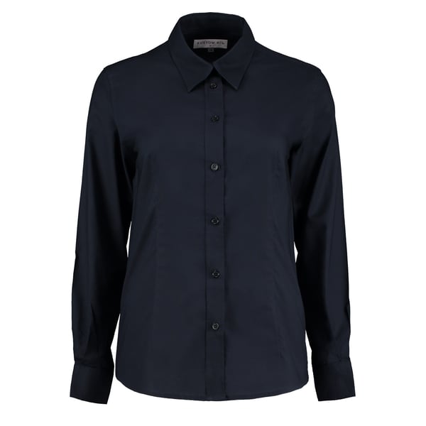 Kustom Kit Ladies Workwear Oxford Long Sleeve Shirt