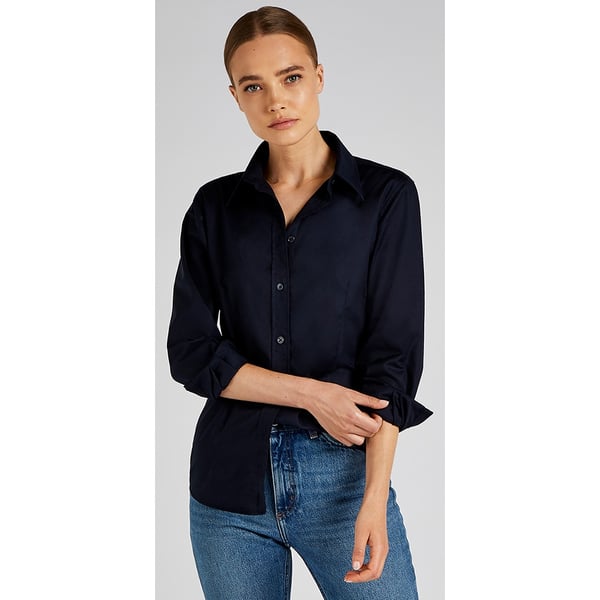 Kustom Kit Ladies Workwear Oxford Long Sleeve Shirt