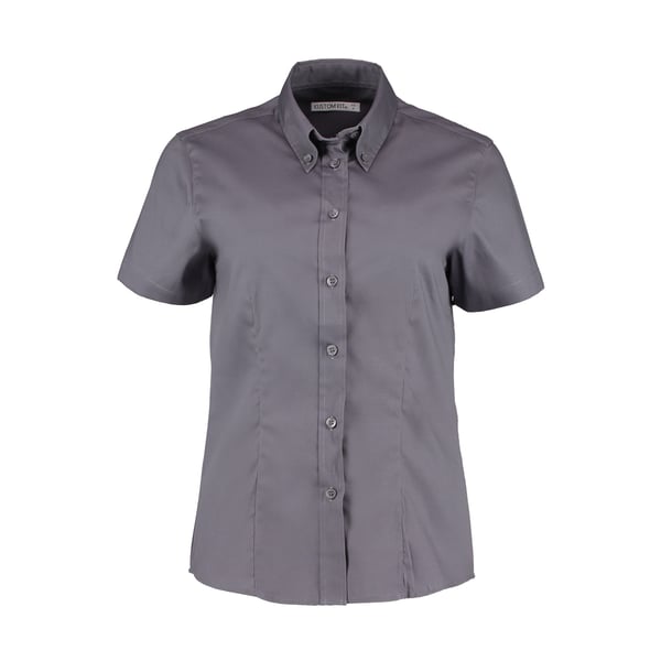 Kustom Kit Ladies Corporate Oxford Short Sleeve Shirt