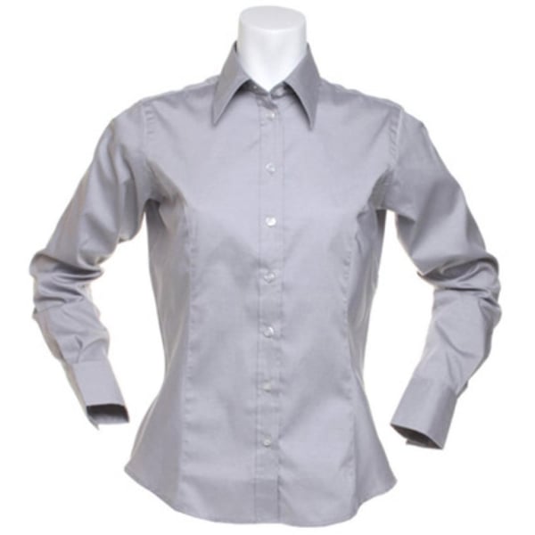 Kustom Kit Ladies Corporate Long Sleeve Oxford Shirt