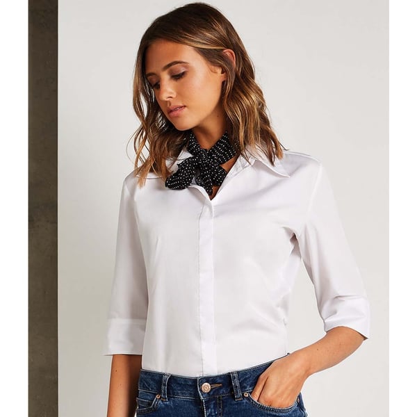 Kustom Kit Ladies Continental 3/4 Length Sleeve Blouse