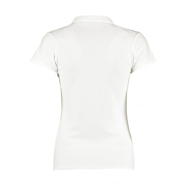 Kustom Kit Ladies Corporate Short Sleeve V-Neck Mandarin Collar Top