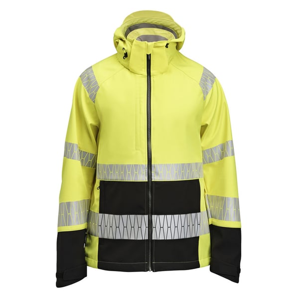 Jobman Miesten Huomiovärinen Softshell-takki