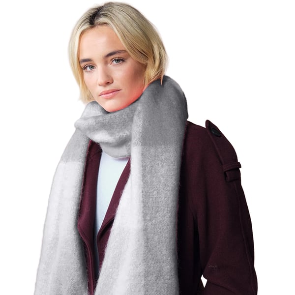 Beechfield Unisex Adult Checked Fluffy Winter Scarf