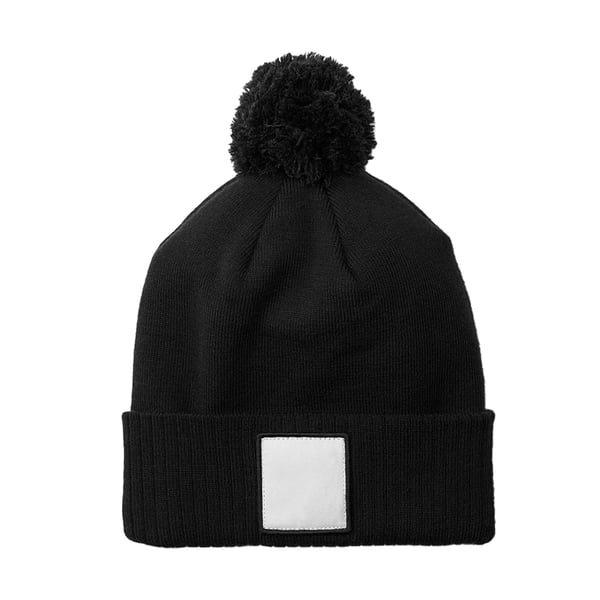 Beechfield Pom Pom Appliqué Patch Mössa