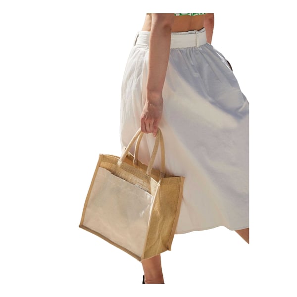 Westford Mill Starched Jute Midi Tote Bag