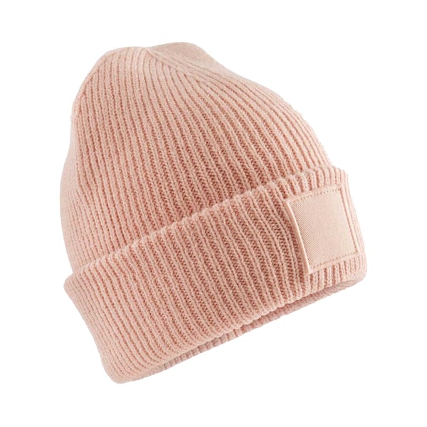 Beechfield Childrens/Kids Tonal Patch Cuffed Beanie