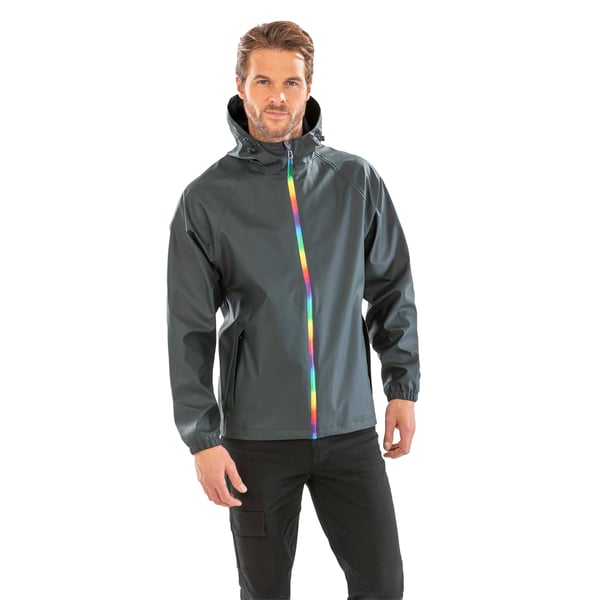 Result Recycled Unisex Adult Prism PU Waterproof Jacket