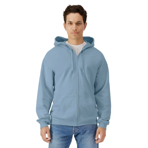 Gildan Unisex Adult Softstyle Fleece Midweight Full Zip Hoodie