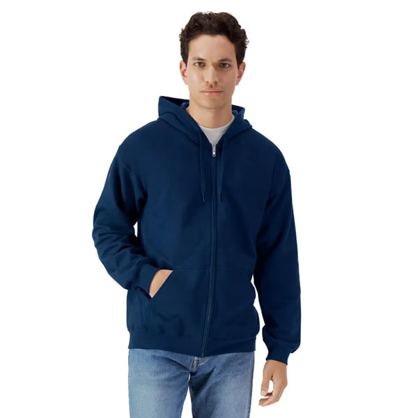 Gildan Unisex Adult Softstyle Fleece Midweight Full Zip Hoodie