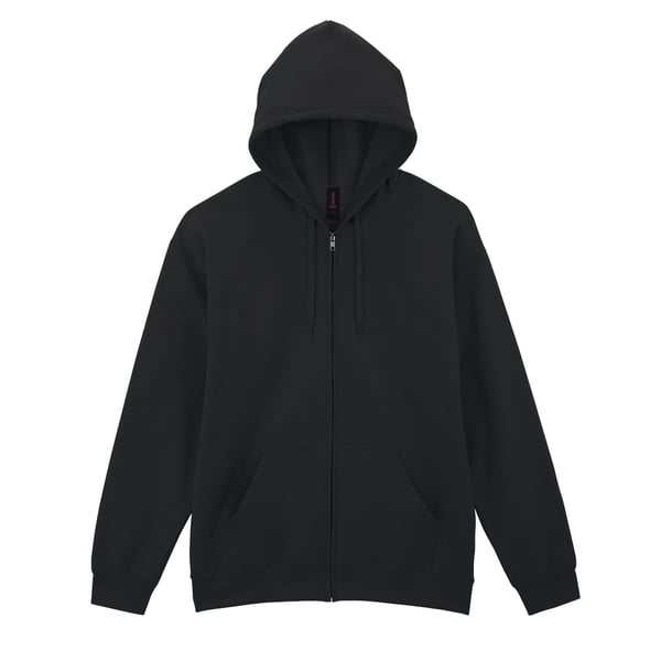 Gildan Unisex Adult Softstyle Fleece Midweight Full Zip Hoodie