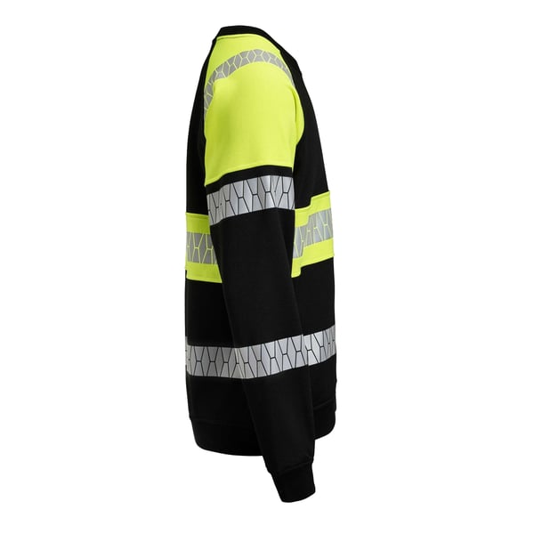 Jobman Mens High-Vis Raglan Sweatshirt
