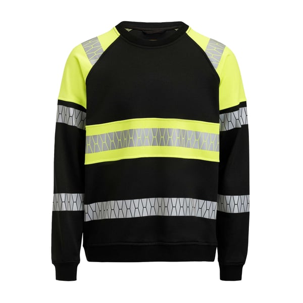 Jobman Mens High-Vis Raglan Sweatshirt
