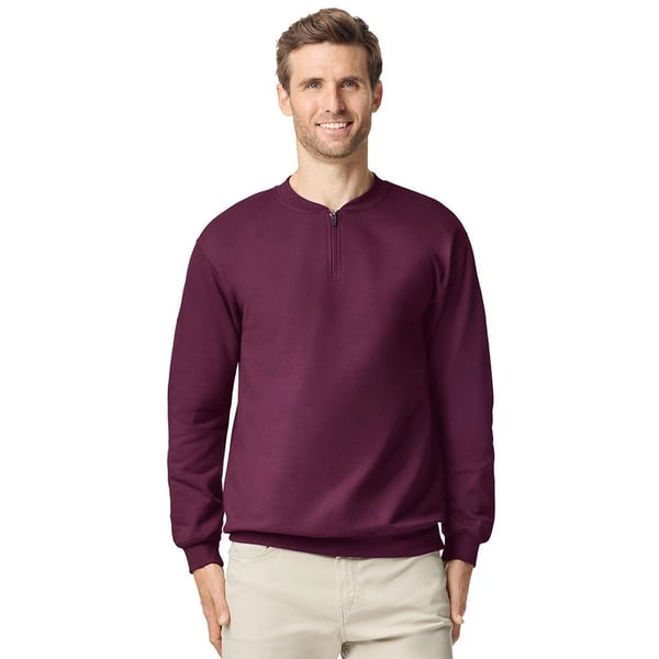 Gildan Unisex Adult Softstyle Midweight Quarter Zip Sweatshirt