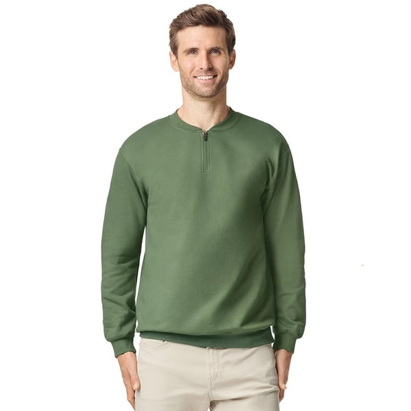Gildan Unisex Adult Softstyle Midweight Quarter Zip Sweatshirt