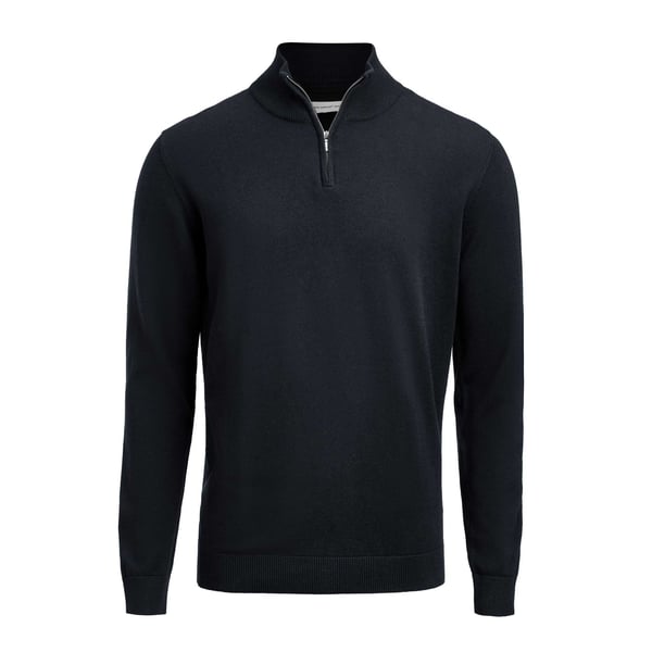 James Harvest Unisex Adult Ashland Knitted Half Zip Sweatshirt