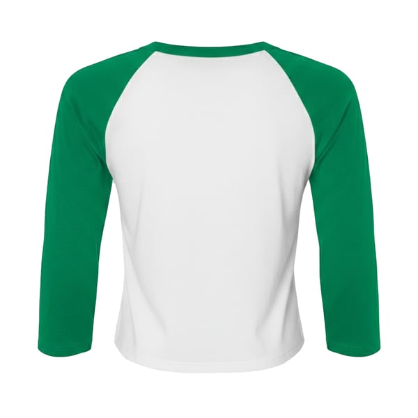 Bella + Canvas Womens/Ladies Micro-Rib Raglan 3/4 Sleeve T-Shirt