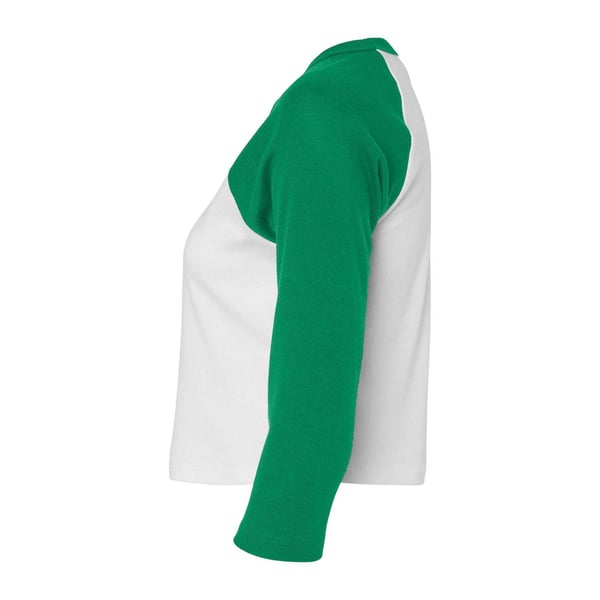 Bella + Canvas Womens/Ladies Micro-Rib Raglan 3/4 Sleeve T-Shirt