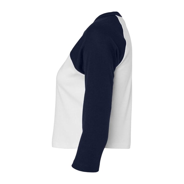 Bella + Canvas Womens/Ladies Micro-Rib Raglan 3/4 Sleeve T-Shirt