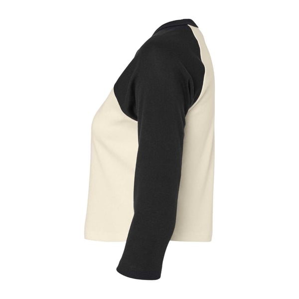 Bella + Canvas Womens/Ladies Micro-Rib Raglan 3/4 Sleeve T-Shirt