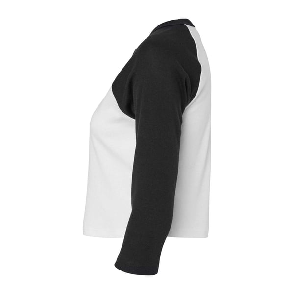 Bella + Canvas Womens/Ladies Micro-Rib Raglan 3/4 Sleeve T-Shirt