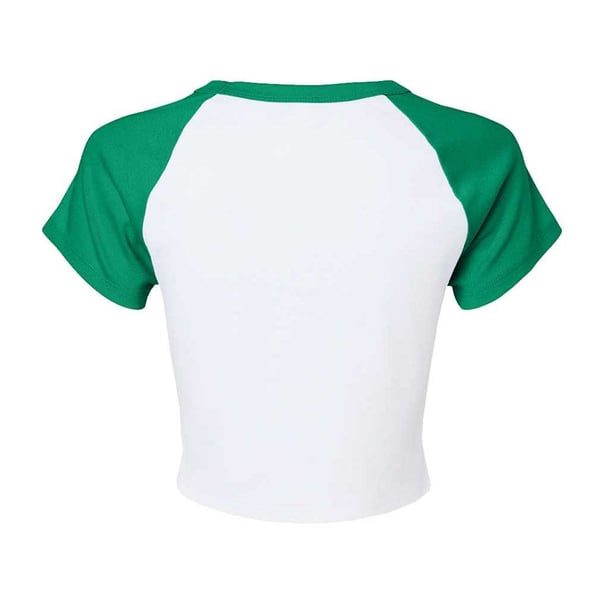 Bella + Canvas Womens/Ladies Baby Micro-Rib Raglan T-Shirt