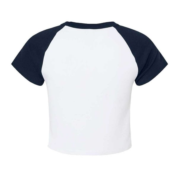 Bella + Canvas Womens/Ladies Baby Micro-Rib Raglan T-Shirt